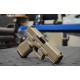 Страйкбольный пистолет WE Glock 19 Gen. 5 TAN, металл, GBB, газ, сменные накладки